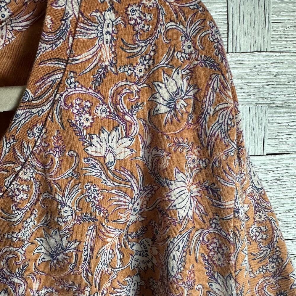 J Jill Womens everyday TShirt floral cuff sleeve round collar plus size ￼ - Picture 3 of 7